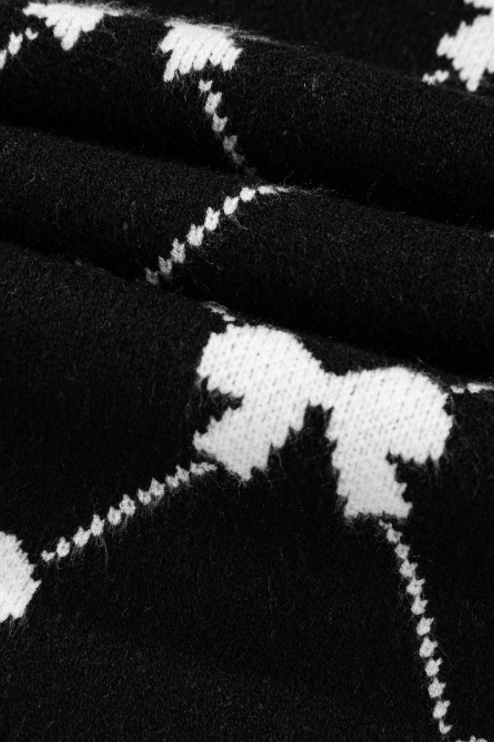 WestCloset Bow Half Zip Sweater Vest