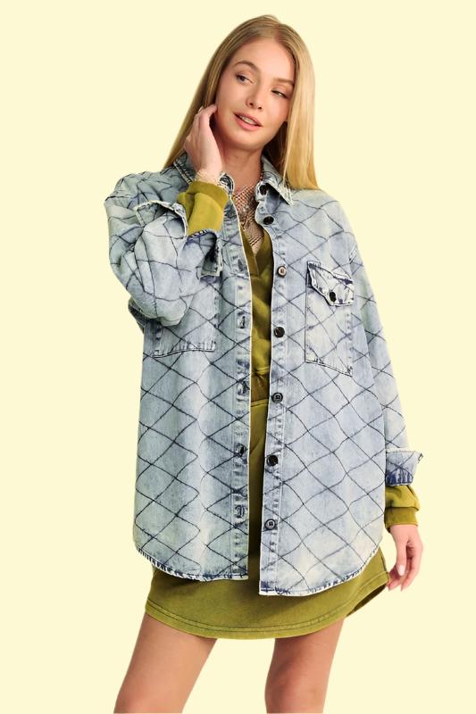 Quilted denim jacket by West Closet