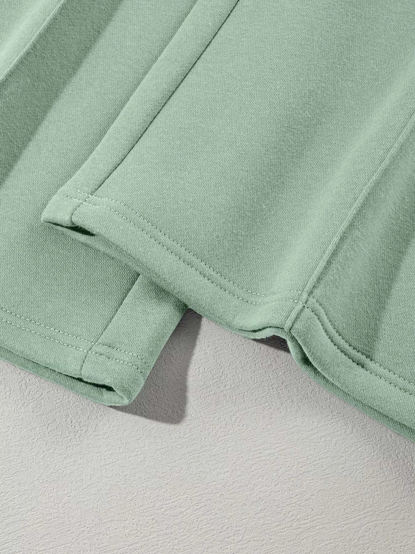 Drop Shoulder Zip Up Jacket and Drawstring Pants Active 2pcs Set WESTCLOSET