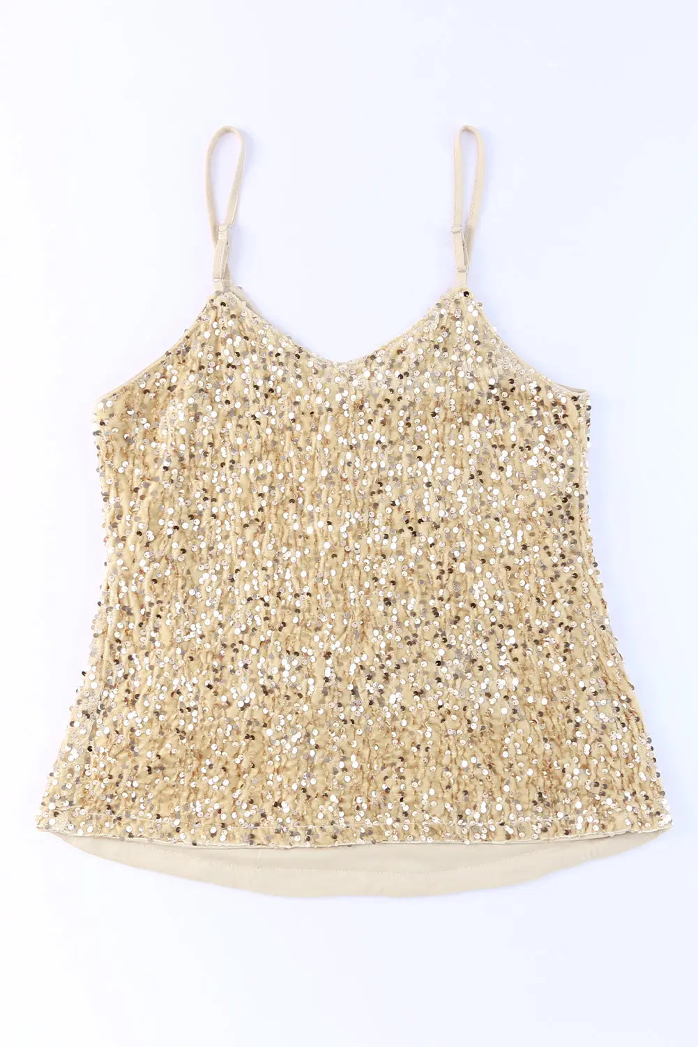 Sequin Adjustable Straps Cami