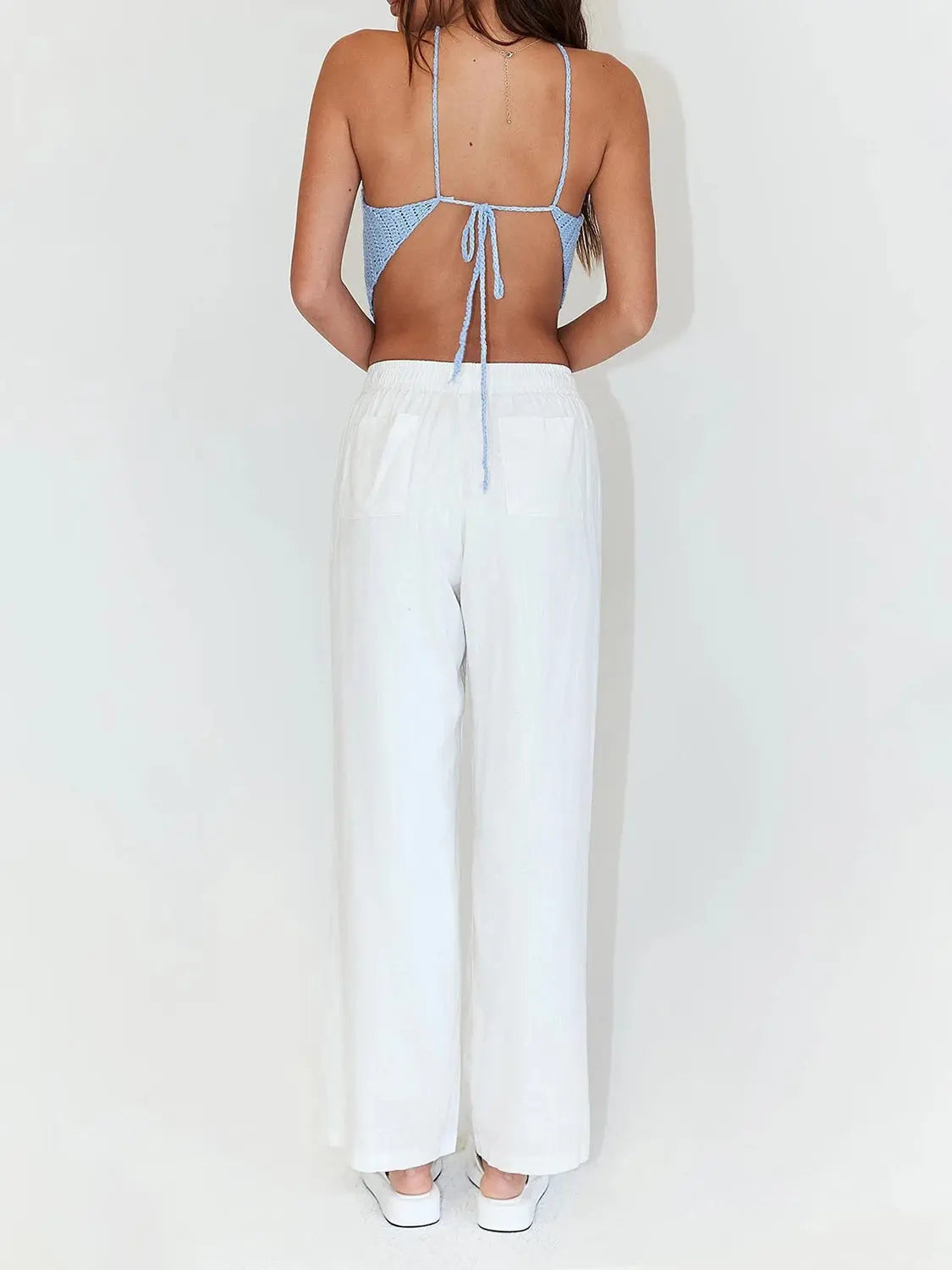 Tie Back Sleeveless Tank Top