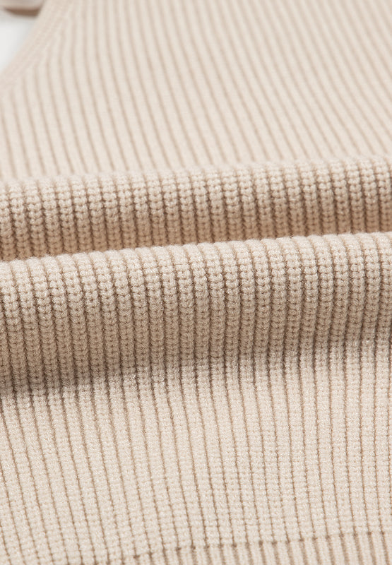 WestCloset Tied Back V-Neck Long Sleeve Sweater