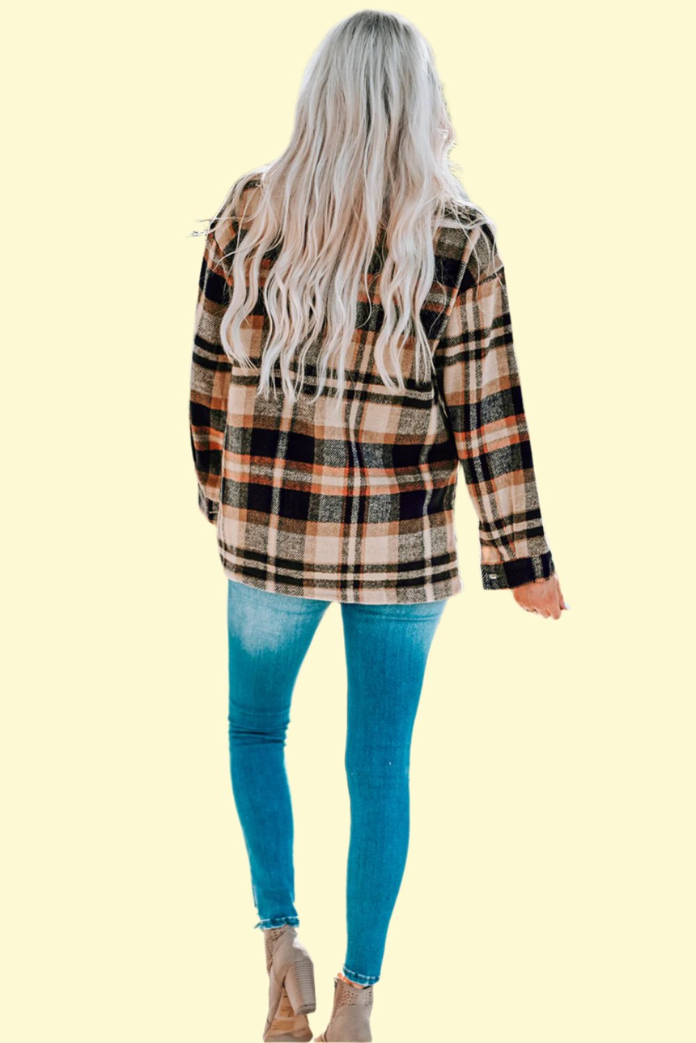 Trending Shirt Jacket with Plaid Style by West Closet