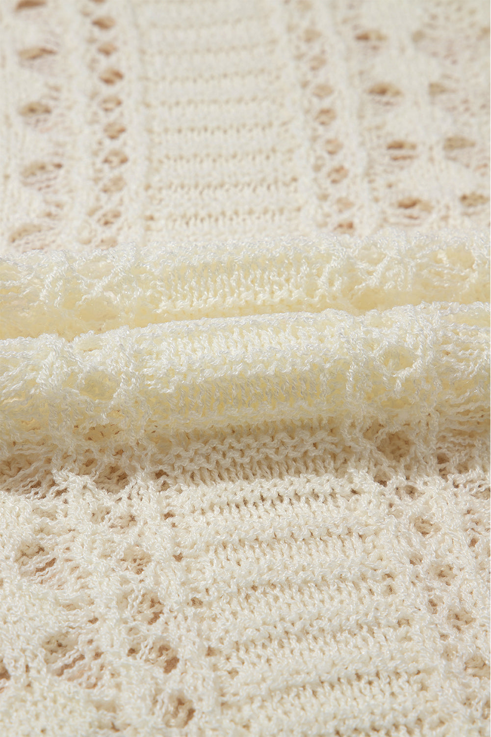 WestCloset Hollow Out Drop Shoulder Sweater