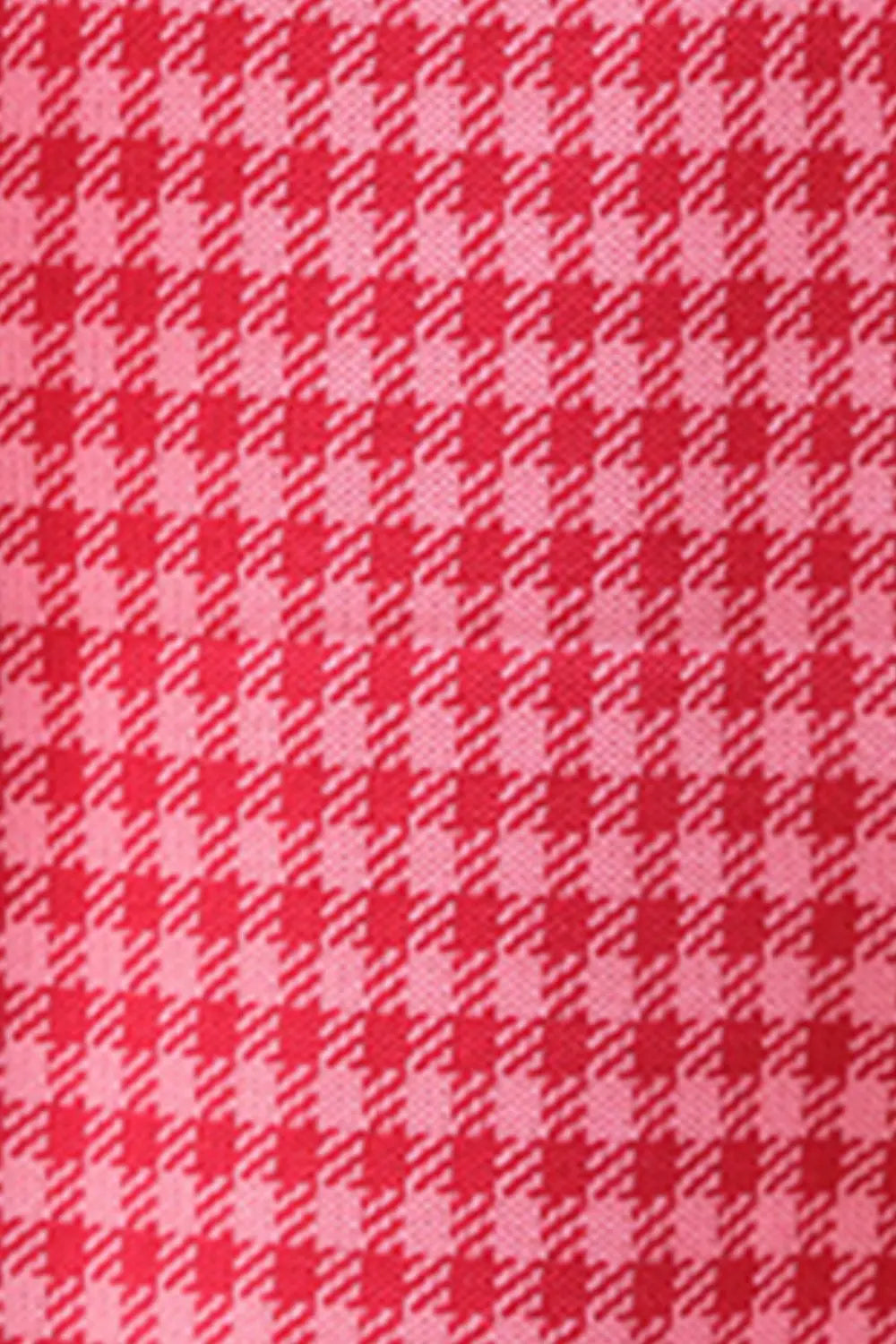 Plaid Round Neck Sleeveless Knit Top