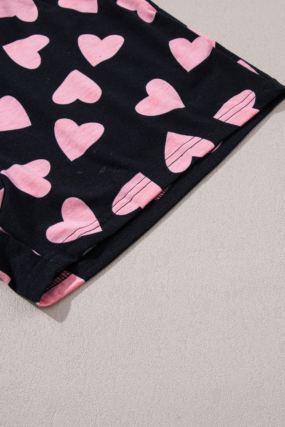 WestCloset WestCloset Naughty & Nice Heart Print Lounge Set