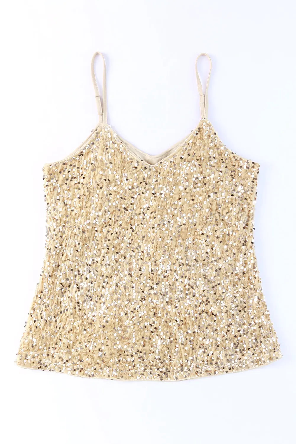 Sequin Adjustable Straps Cami