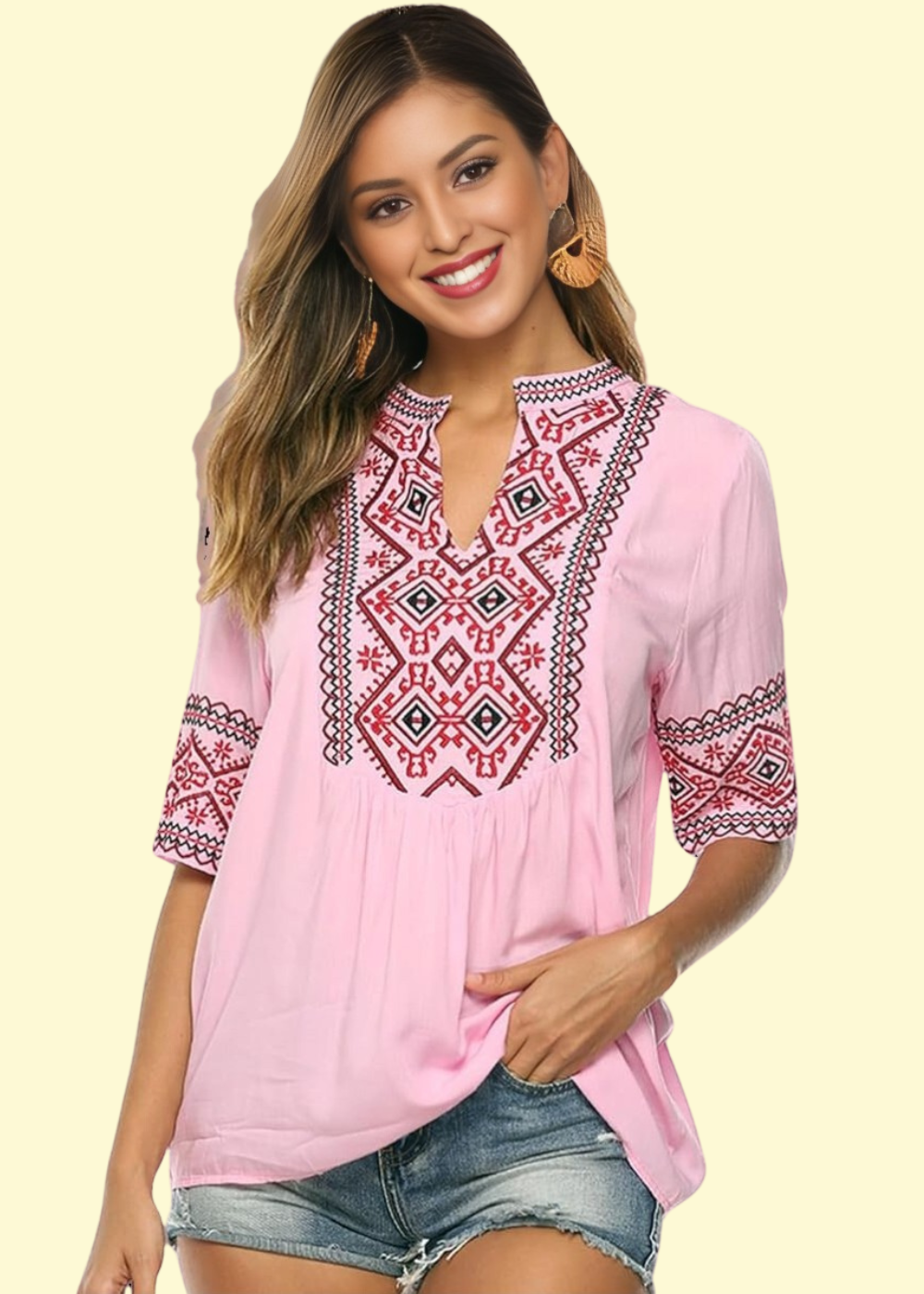 embroidered tunic top by West