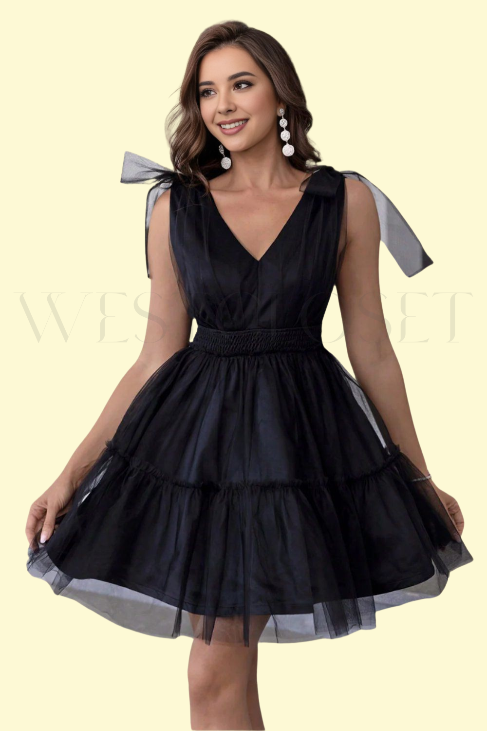 Bodycon mesh dress black