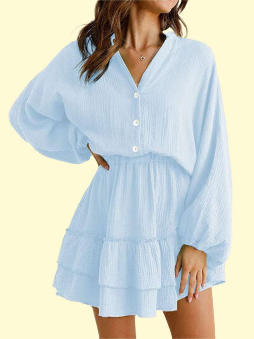 Effortlessly Chic Notched Neckline Dress