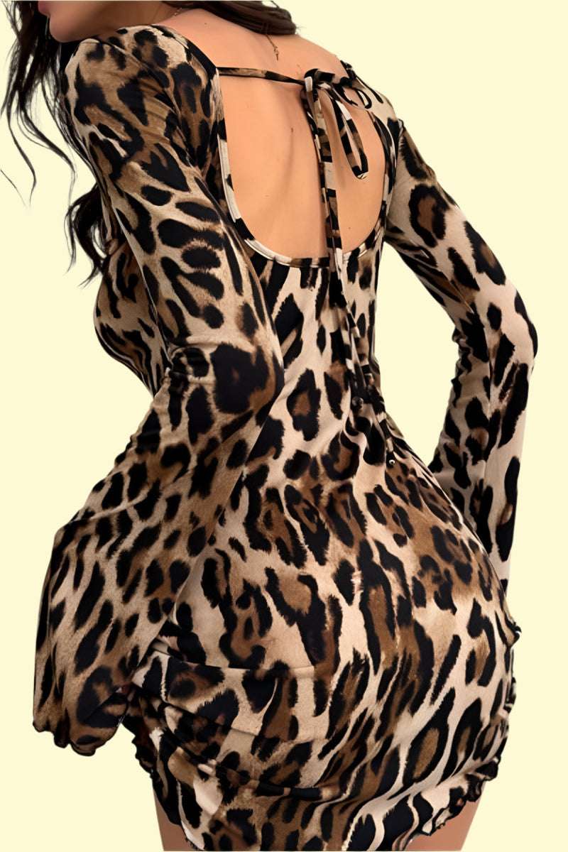 Feminine and fierce animal print outfit