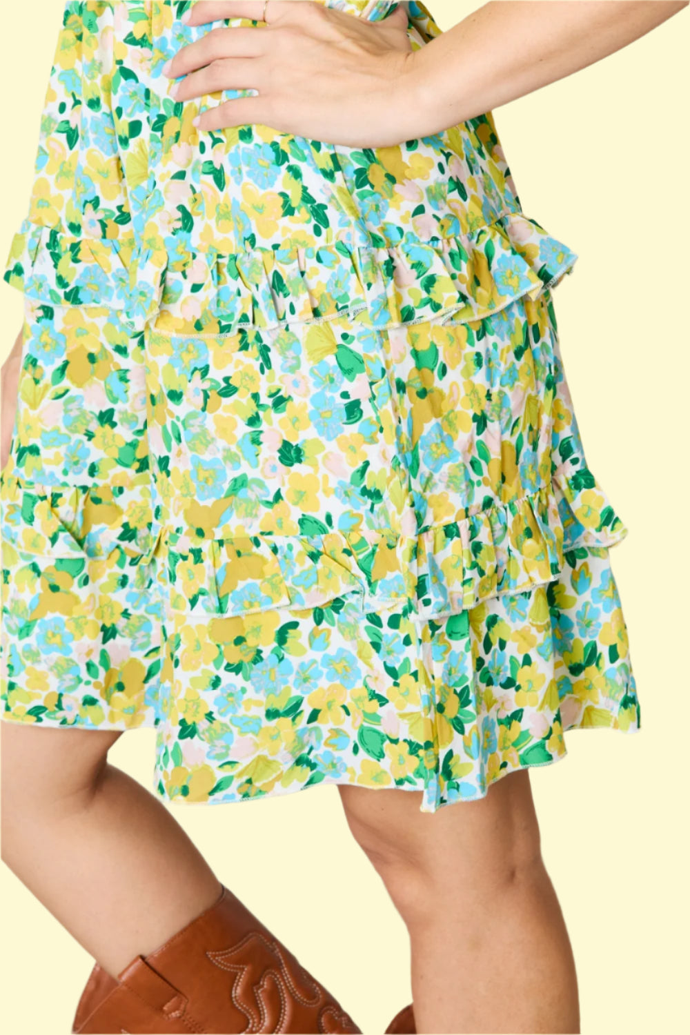 Lightweight and breathable smocked mini dress