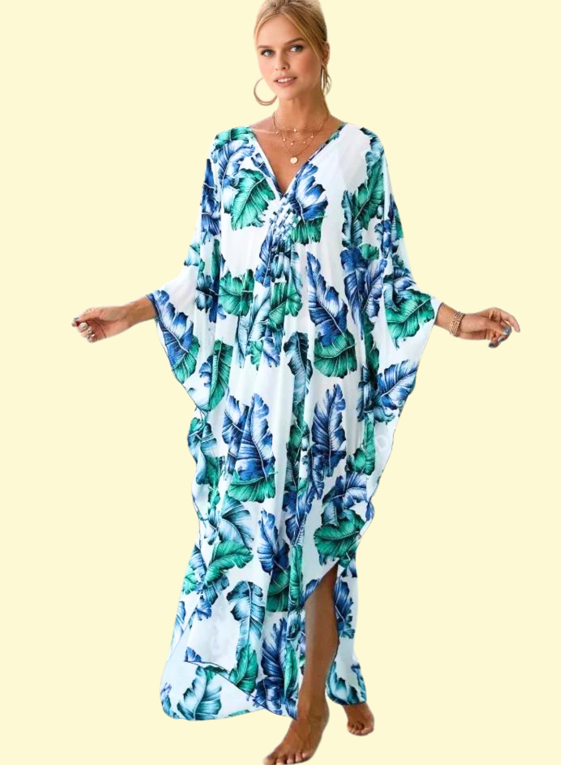 Oversized Deep V Neck Summer Dress