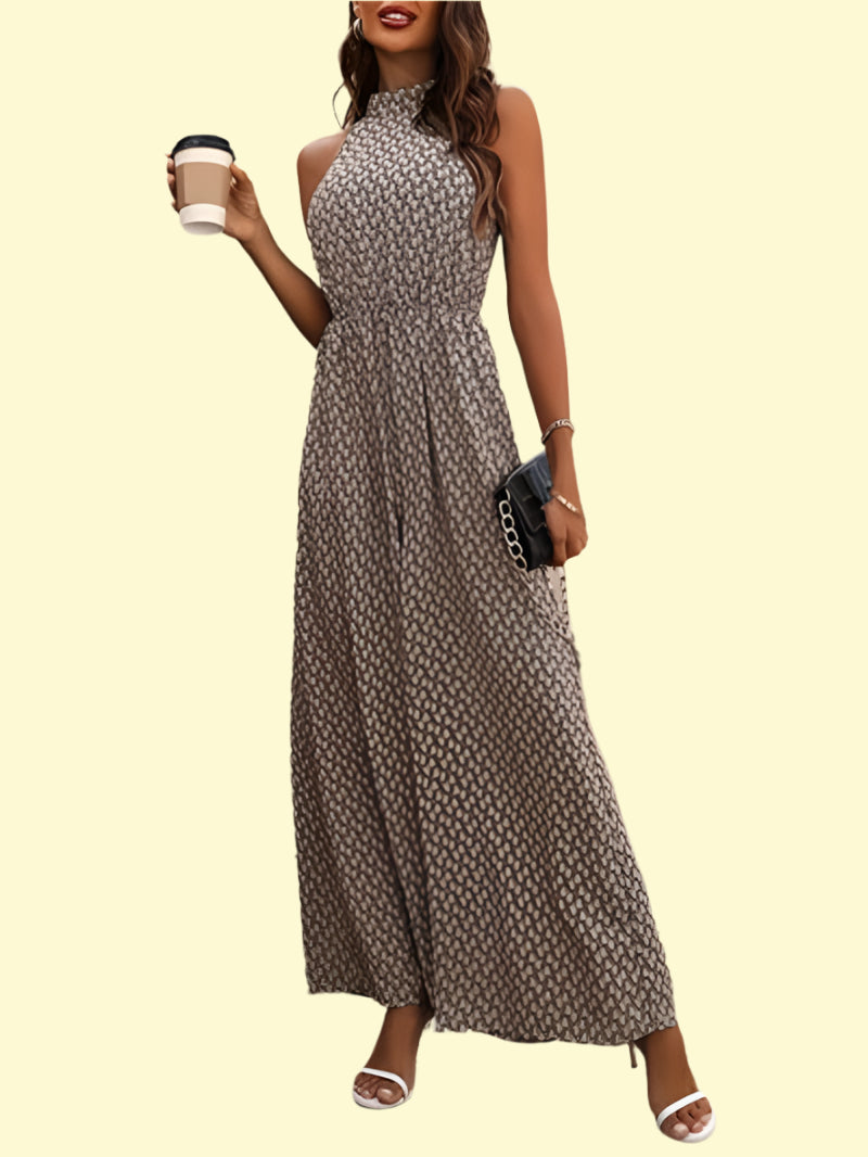 Playful printed jumpsuit for daring fashion