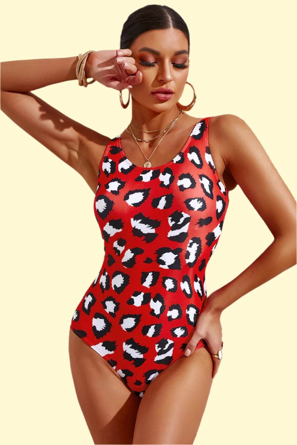 Red Hot Tie-Dye Swimwear by Closet