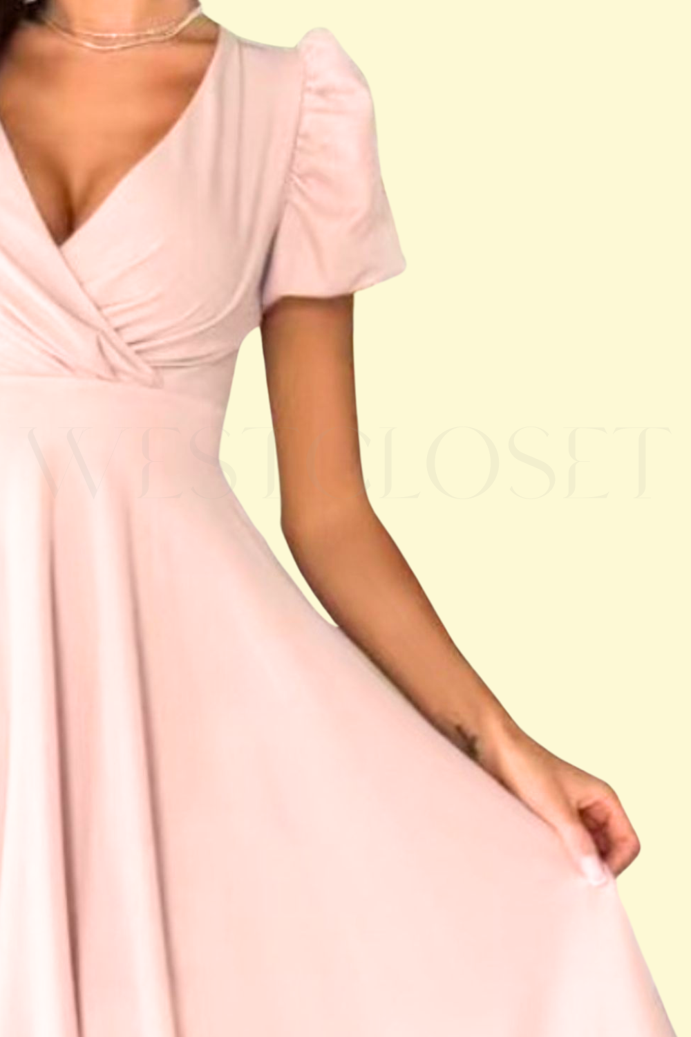 Sexy Midi Dress in Watermelon Pink