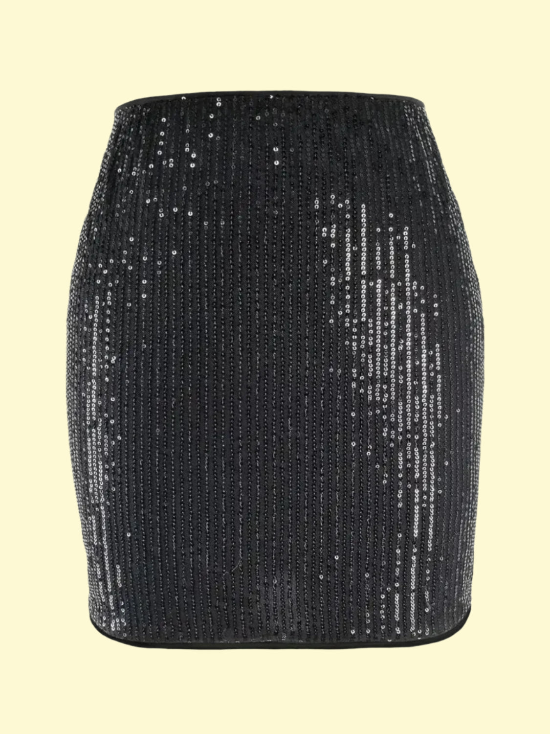 Sexy black sequin mini skirt for special events