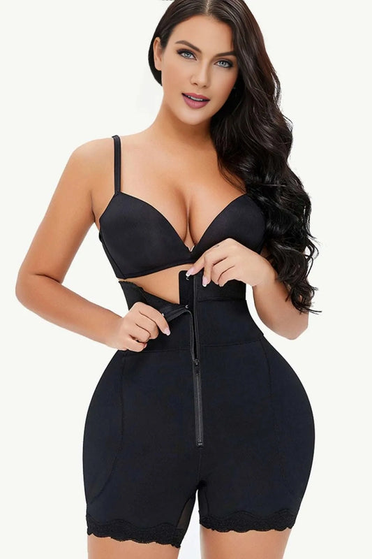 Spaghetti strap lace trim shaping bodysuit for women by WestCloset