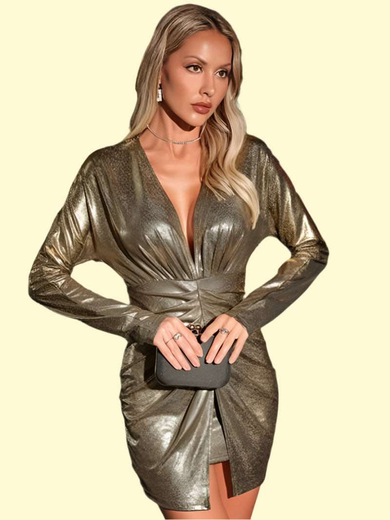 Sultry Slit Mini Dress for Women