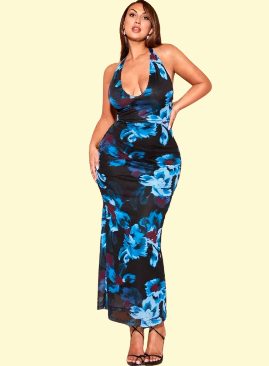 WestCloset Backless Resort Dress for Plus Size