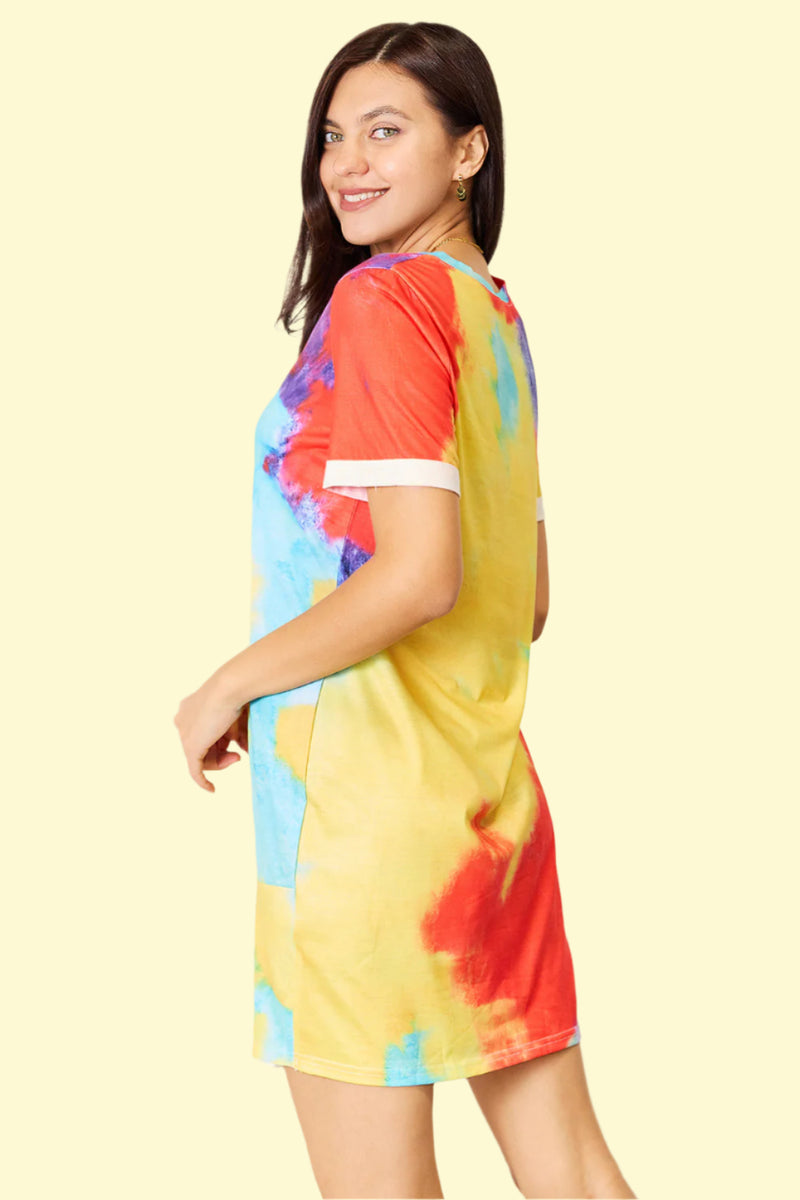 WestCloset multicolor twisted mini dress