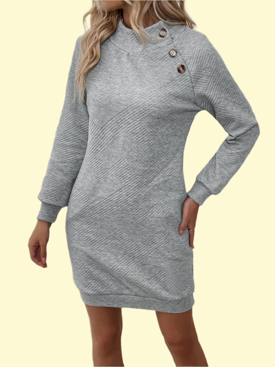 WestCloset night-out mock neck dress
