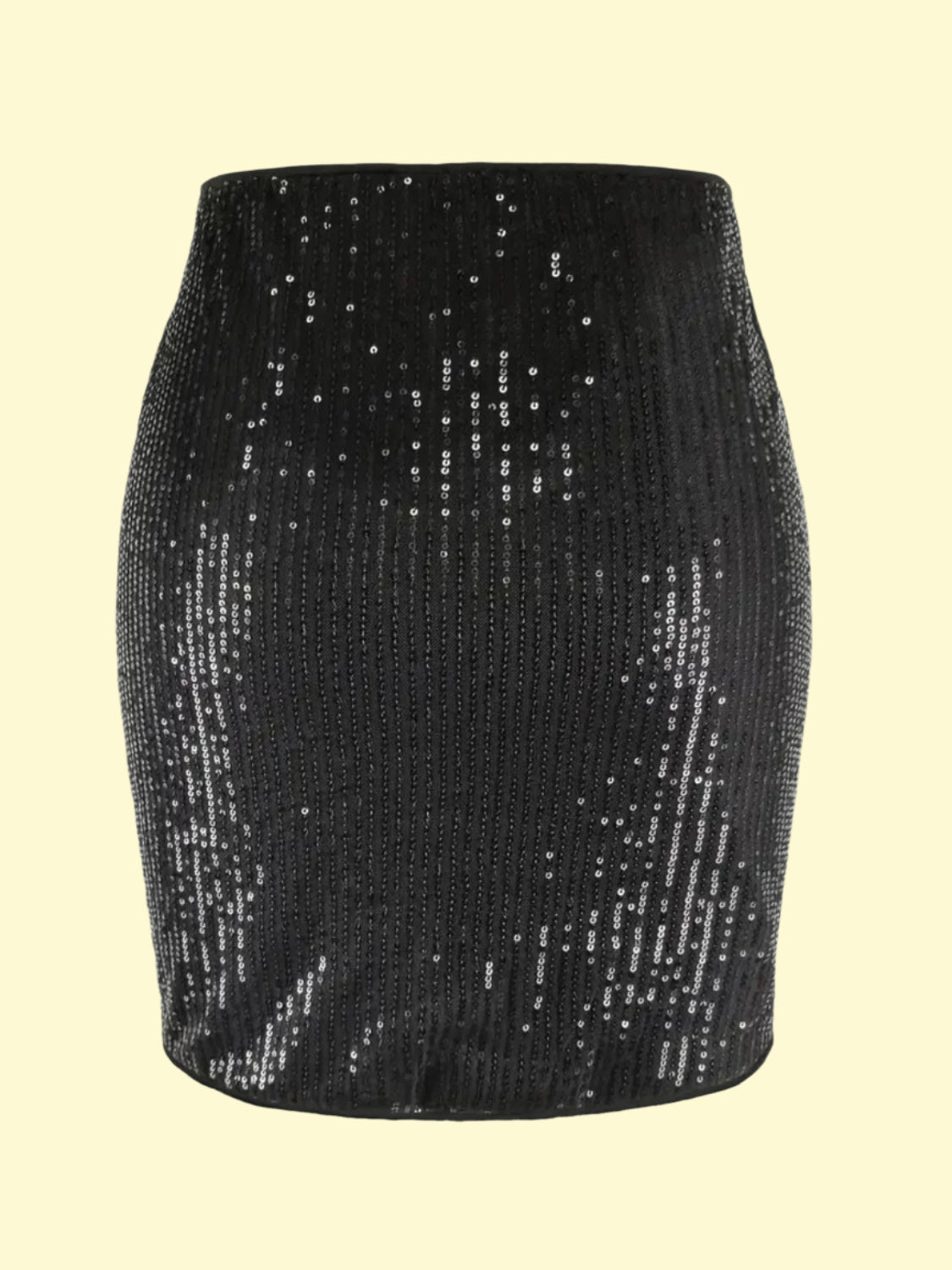 WestCloset sparkly black sequin skirt for date night