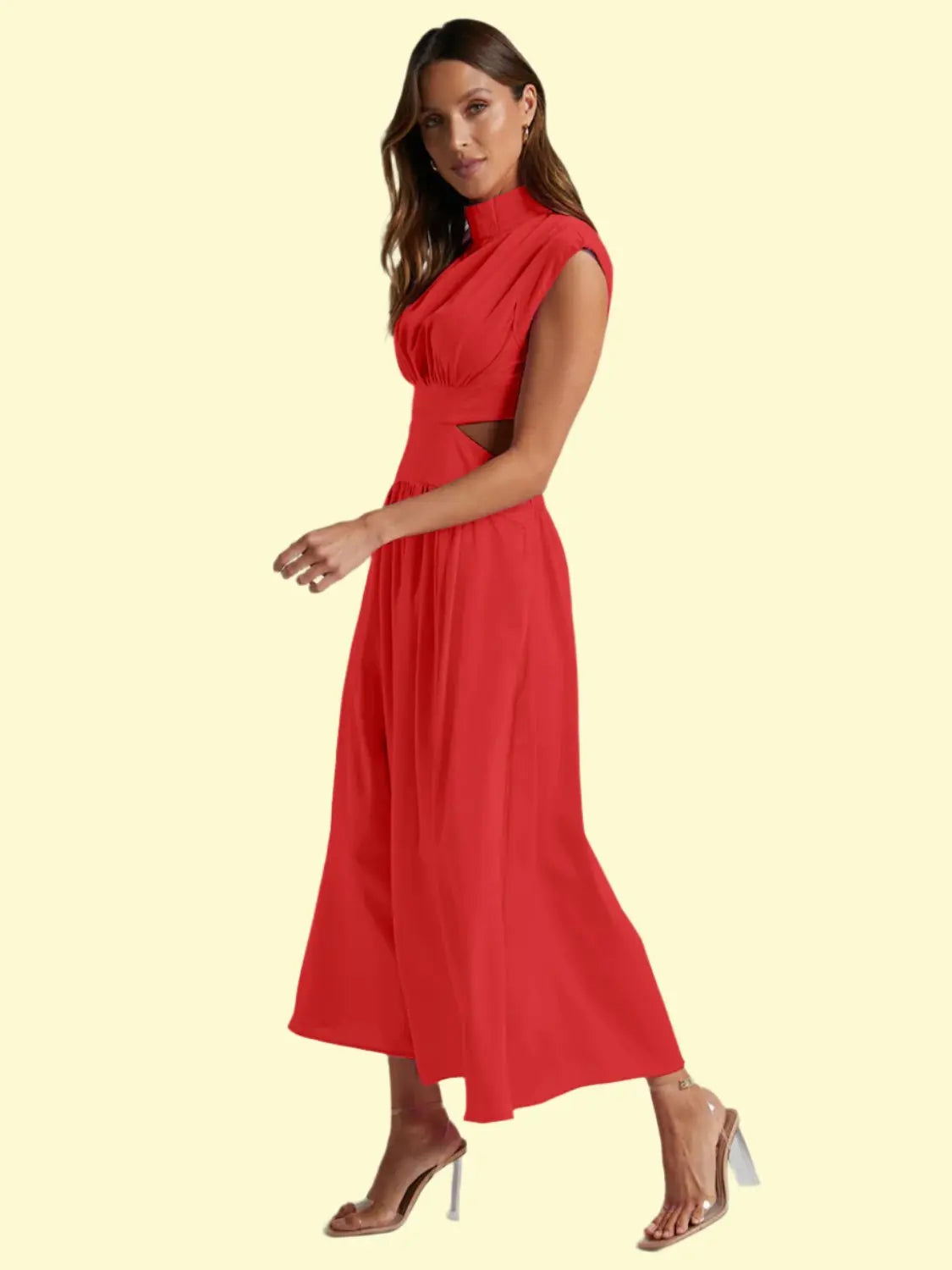 stretchy ruched dress