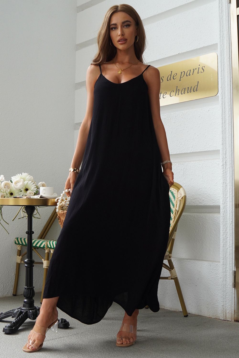 Spaghetti Strap Maxi Dress | Flowy Summer Dress