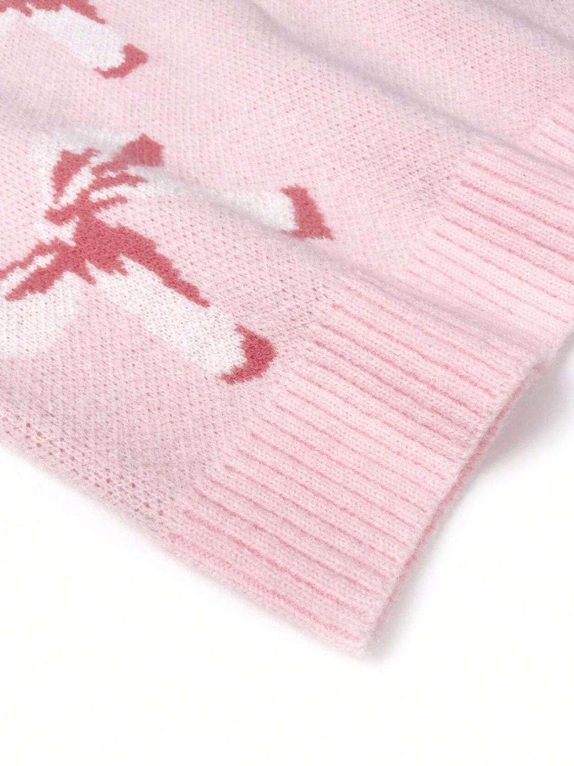 WestCloset Bow Round Neck Long Sleeve Sweater