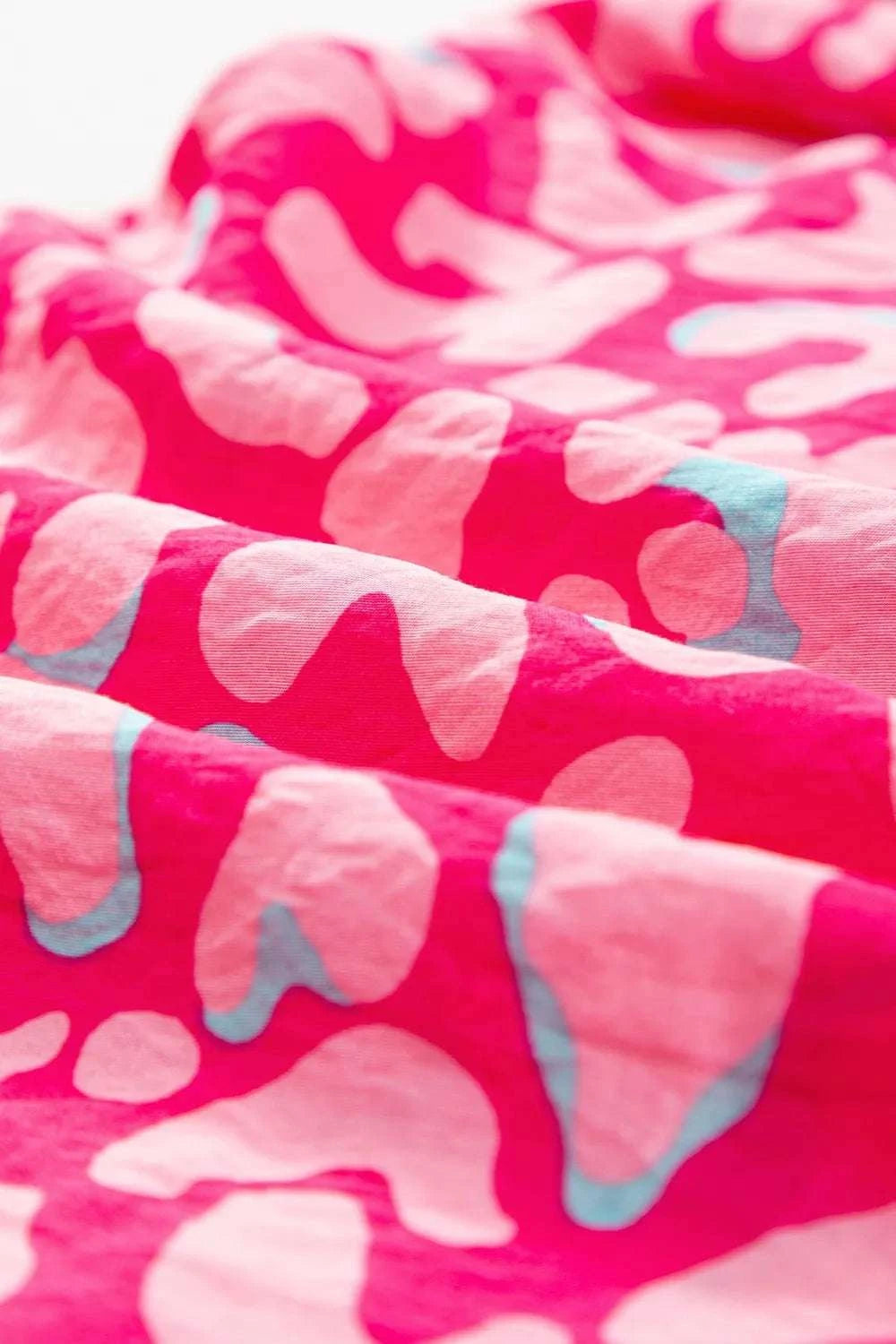 Ruffled Printed Wide Strap Dress WESTCLOSET