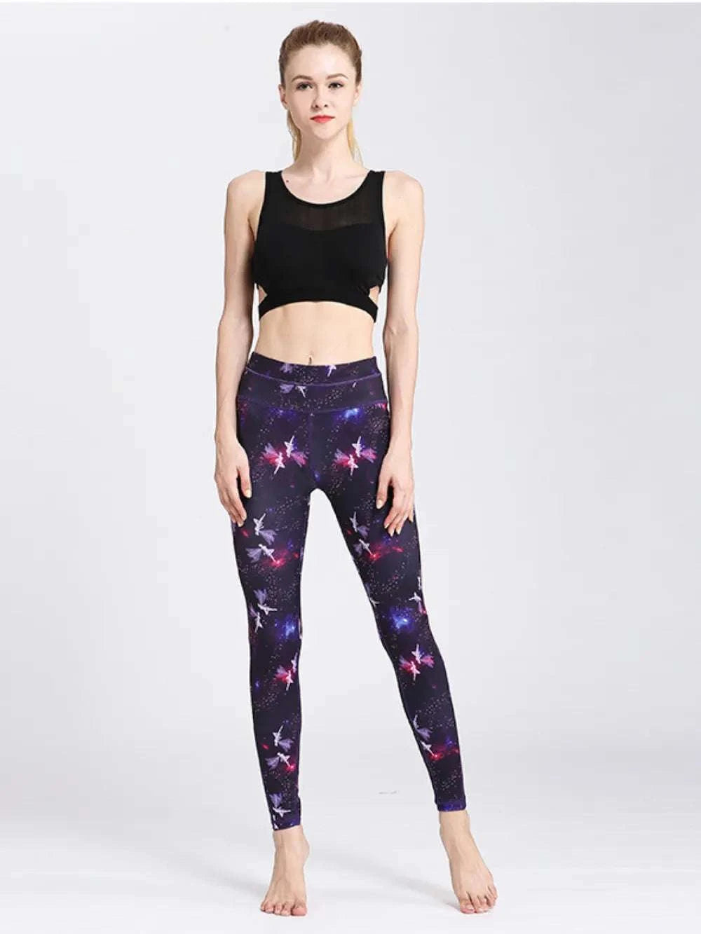 Printed Active High Waist Leggings WESTCLOSET