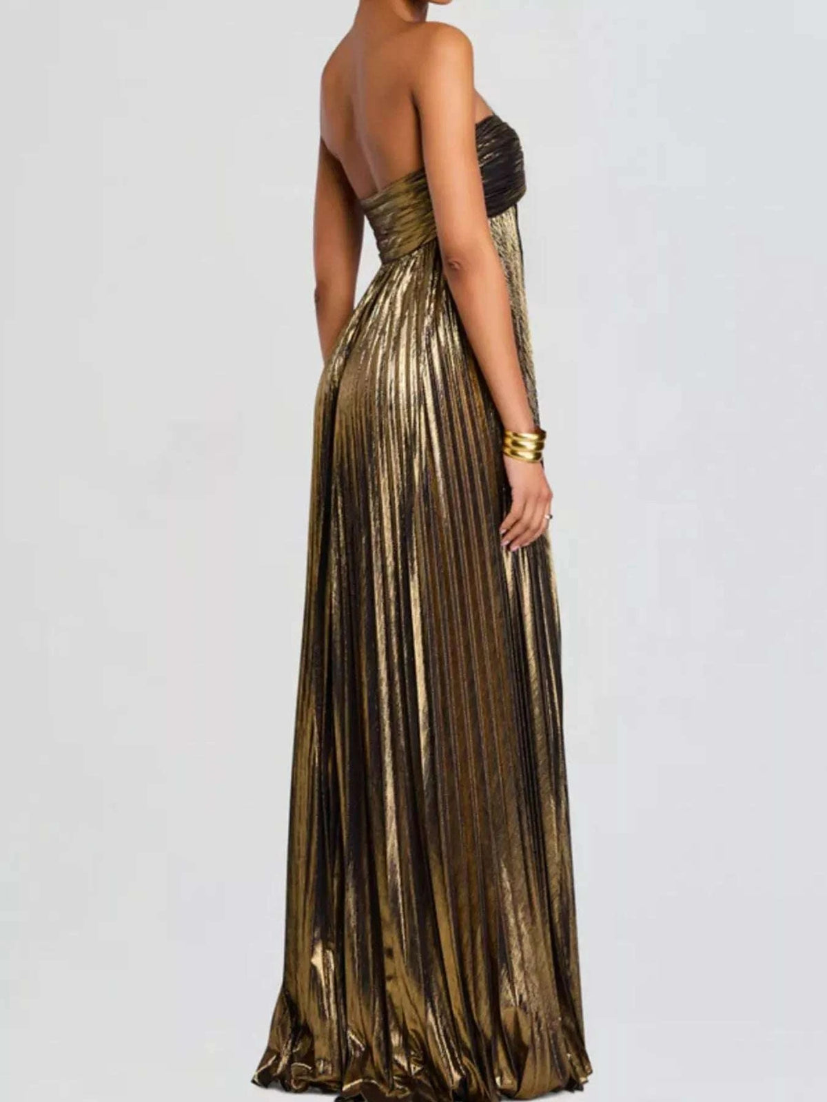 Split Sweetheart Neck Tube Maxi Dress WESTCLOSET