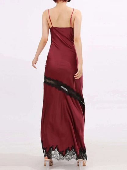 Slit Lace Detail Maxi Cami Dress WESTCLOSET