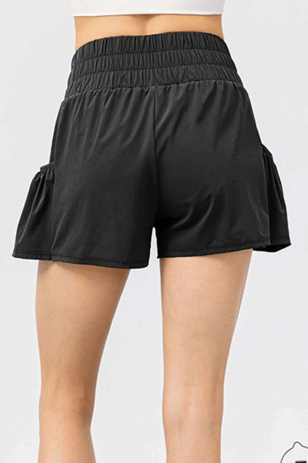 Elastic Waist Pocketed Active Shorts WESTCLOSET