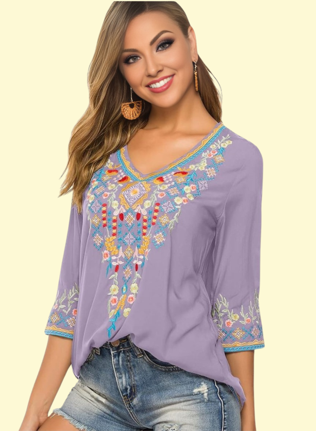 lilac trendy top by West Closet