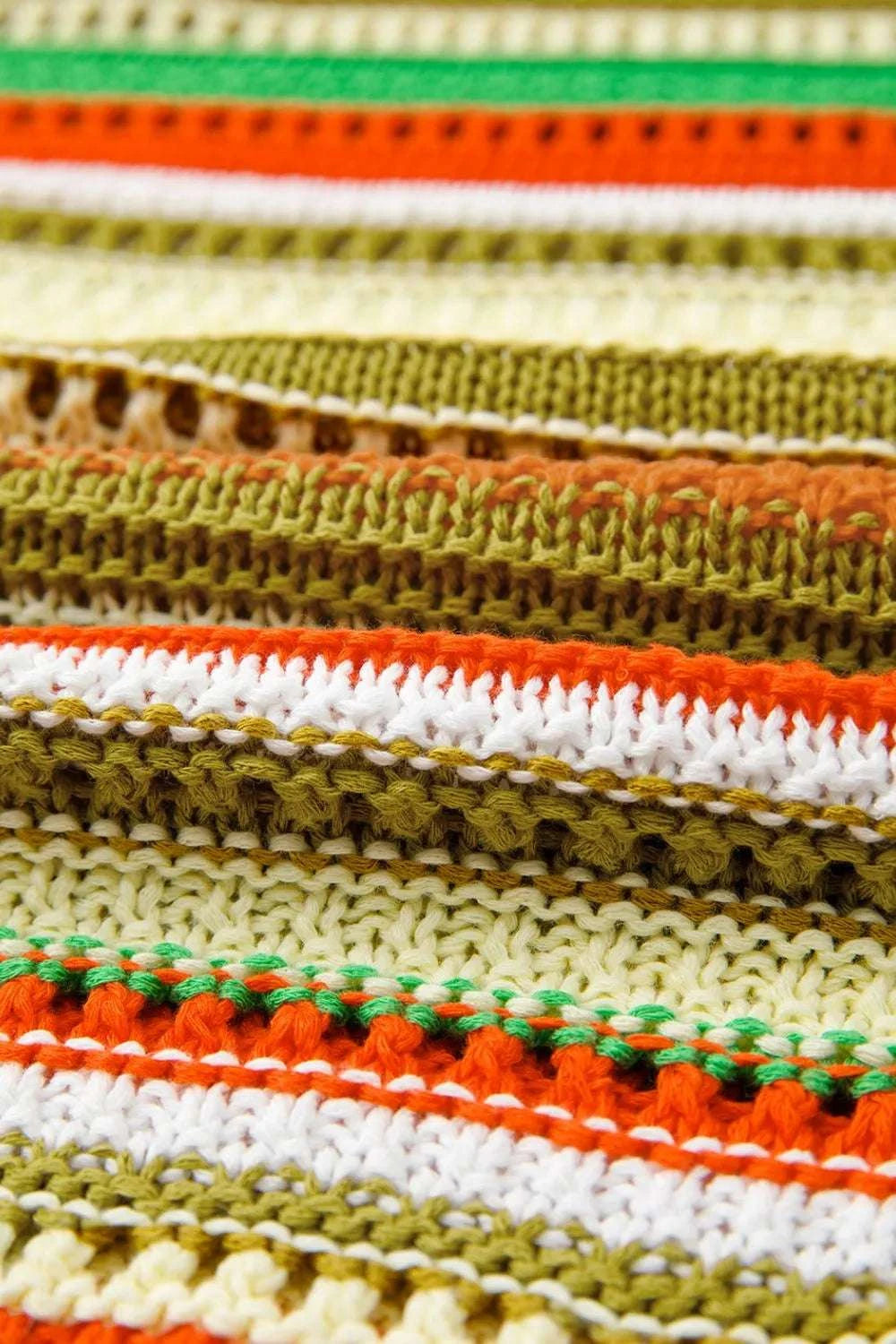 Openwork Stripe Sleeveless Sweater Dress WESTCLOSET