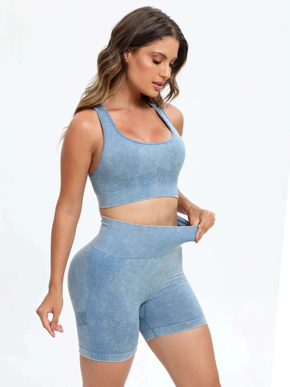 Scoop Neck Wide Strap Top and Shorts Active Set WESTCLOSET