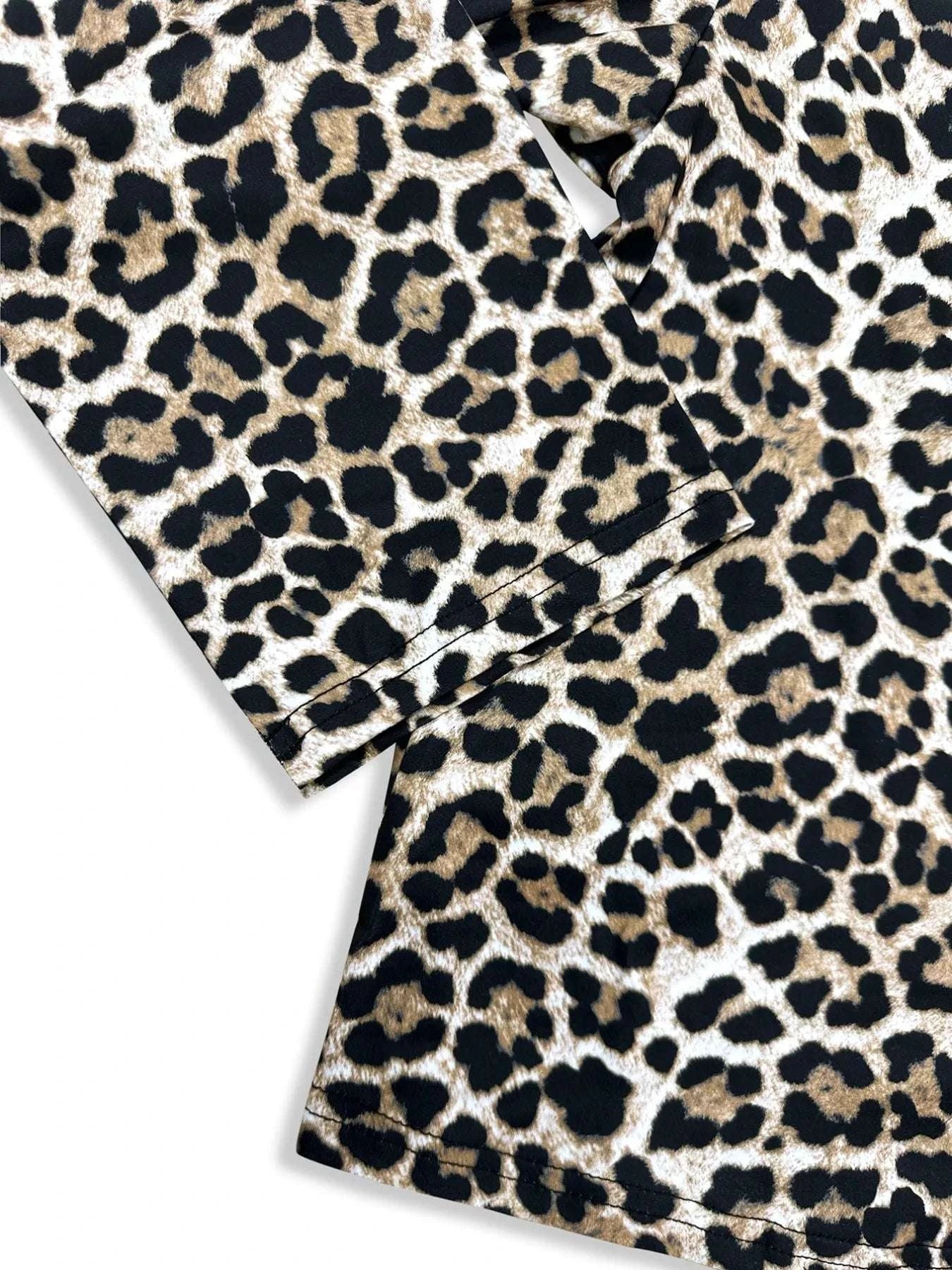 Leopard Print Top and Pants Set WESTCLOSET