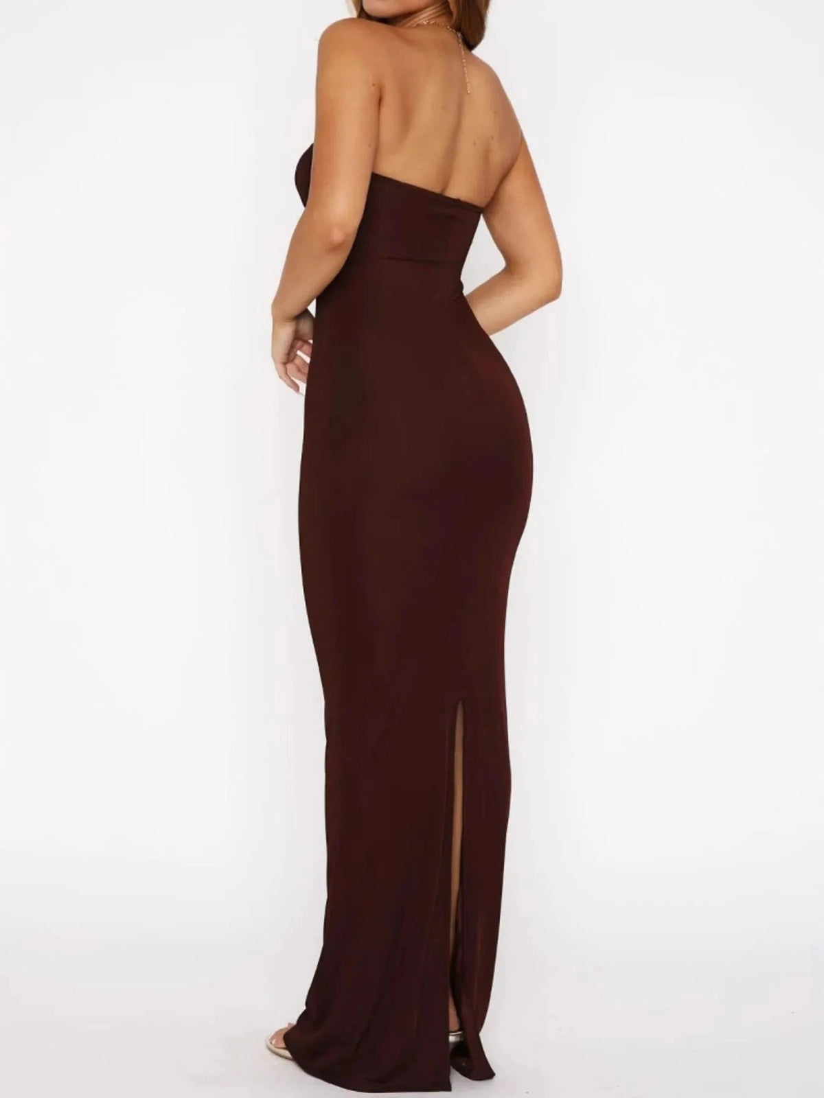 Cutout Sweetheart Neck Tube Maxi Dress WESTCLOSET
