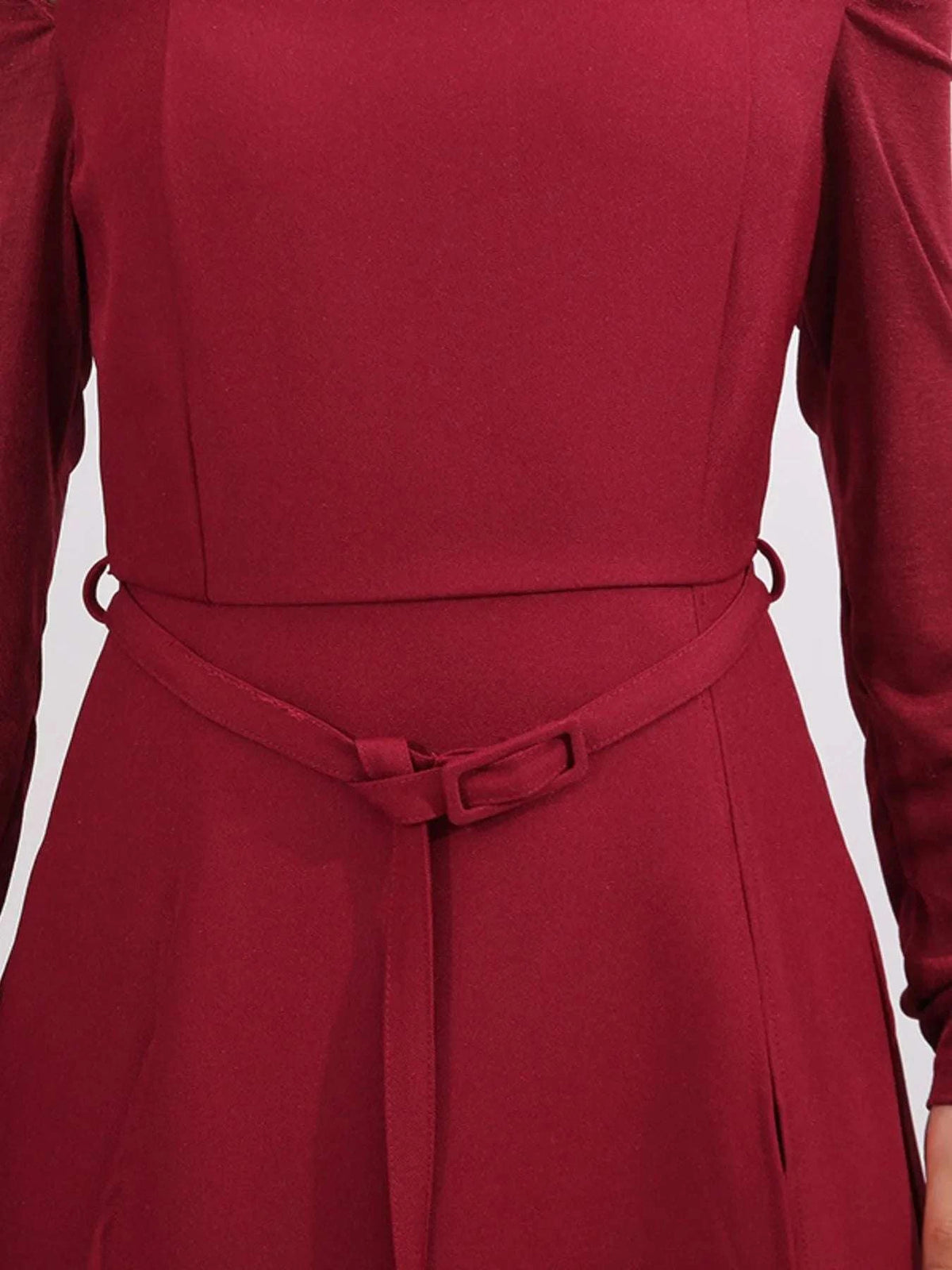 Slit Spaghetti Strap Long Sleeve Dress WESTCLOSET