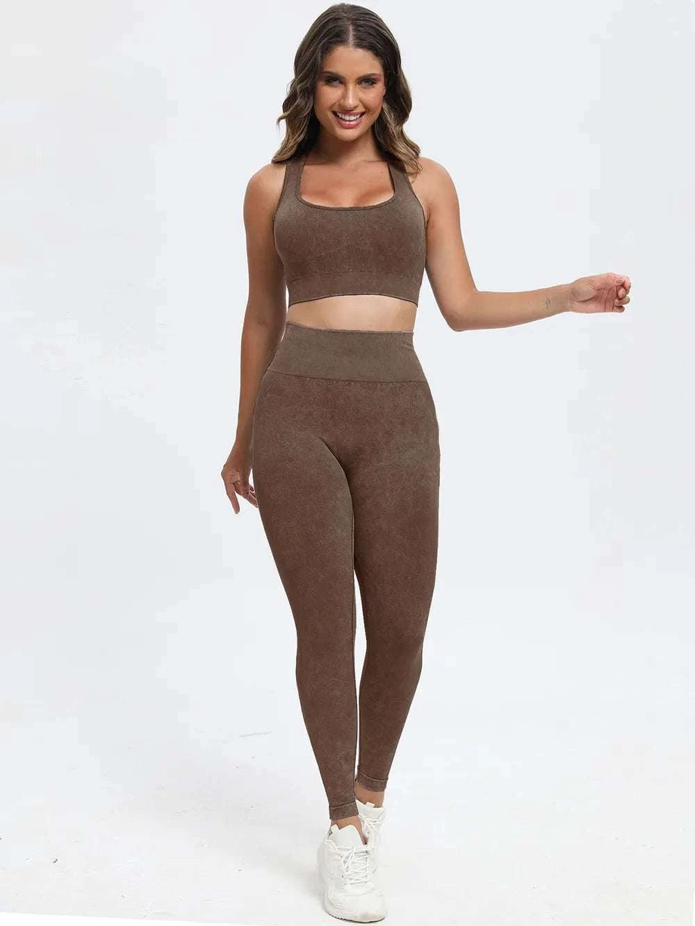 Scoop Neck Wide Strap Top and Pants Active Set WESTCLOSET
