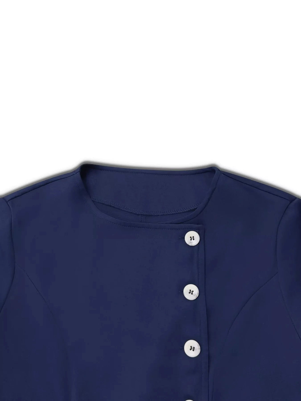 Button-Front A-Line Dress WESTCLOSET