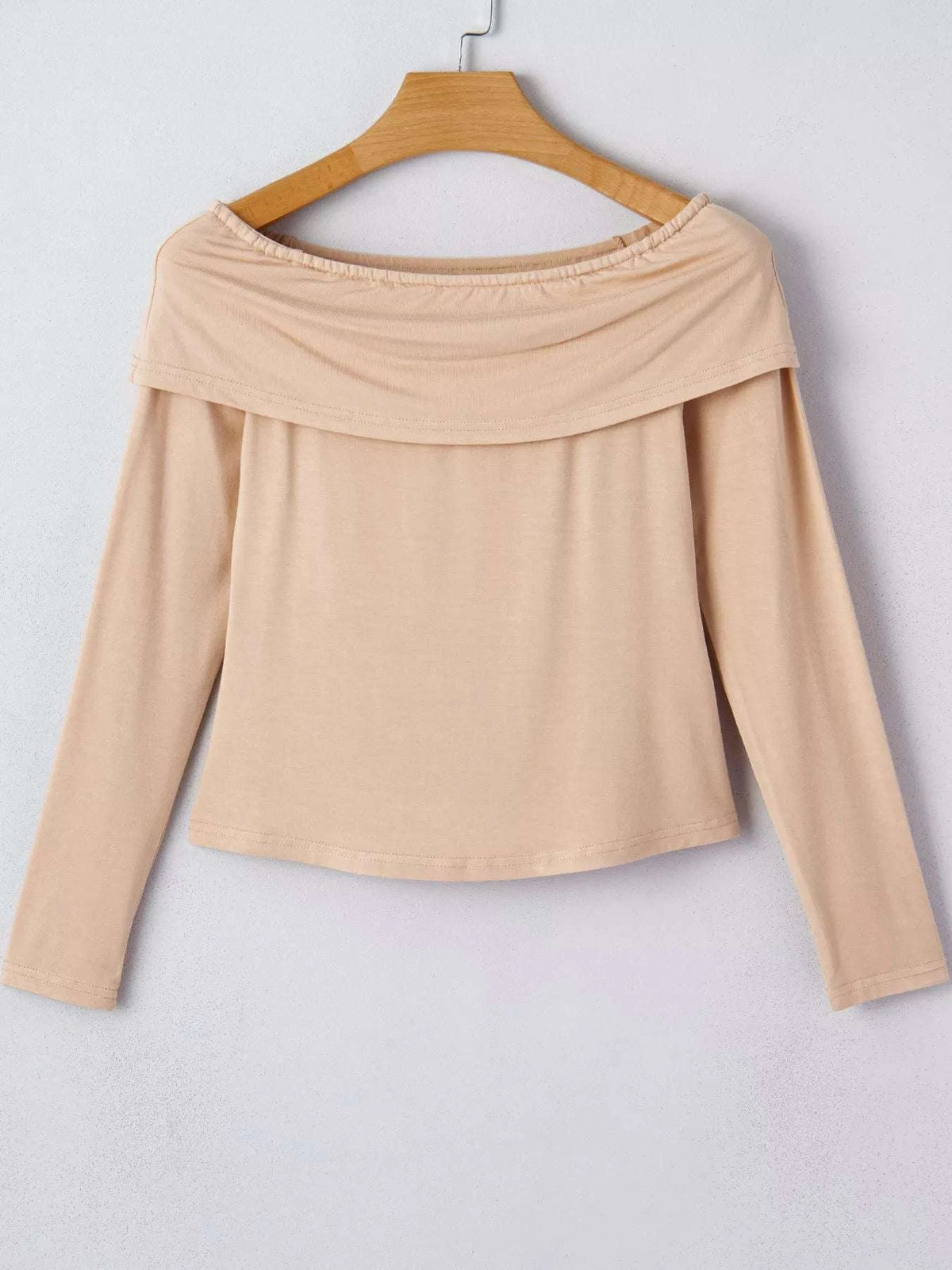 Off Shoulder Long Sleeve Slim Top WESTCLOSET