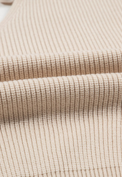 WestCloset Tied Back V-Neck Long Sleeve Sweater 