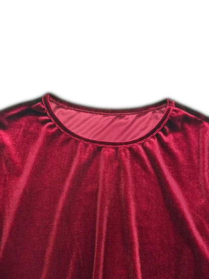 Velvet Long Sleeve Maxi Dress WESTCLOSET