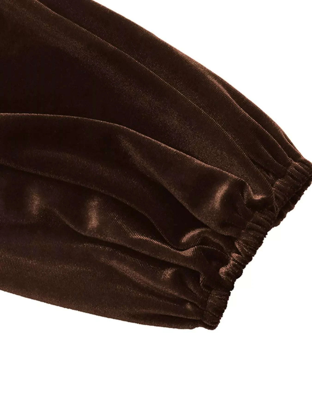 Velvet A-Line Dress with Lace Trim WESTCLOSET