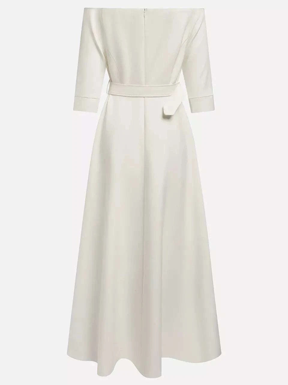 Elegant Off-Shoulder Belted Maxi Dress WESTCLOSET