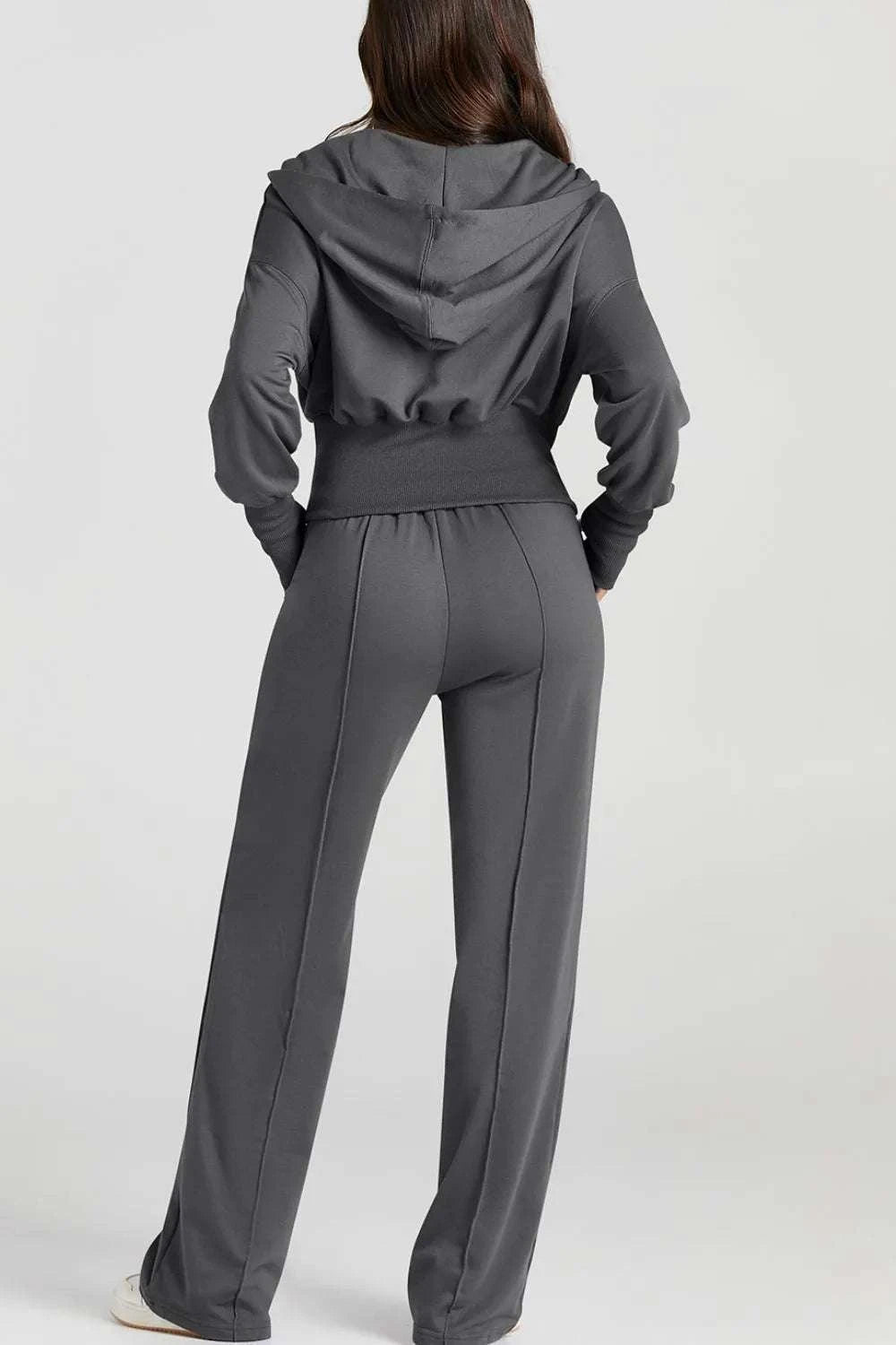 Zip-Up Hoodie and Pants Active Set WESTCLOSET