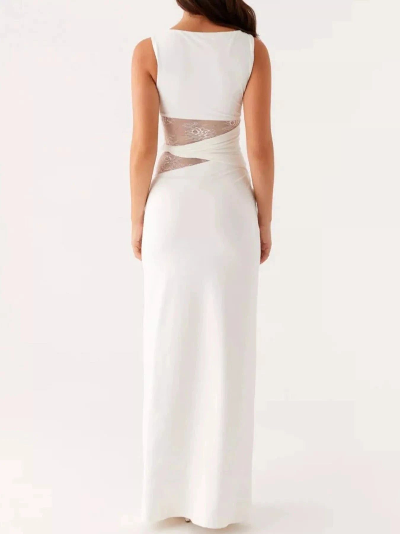 Lace Cutout Sleeveless Maxi Dress WESTCLOSET